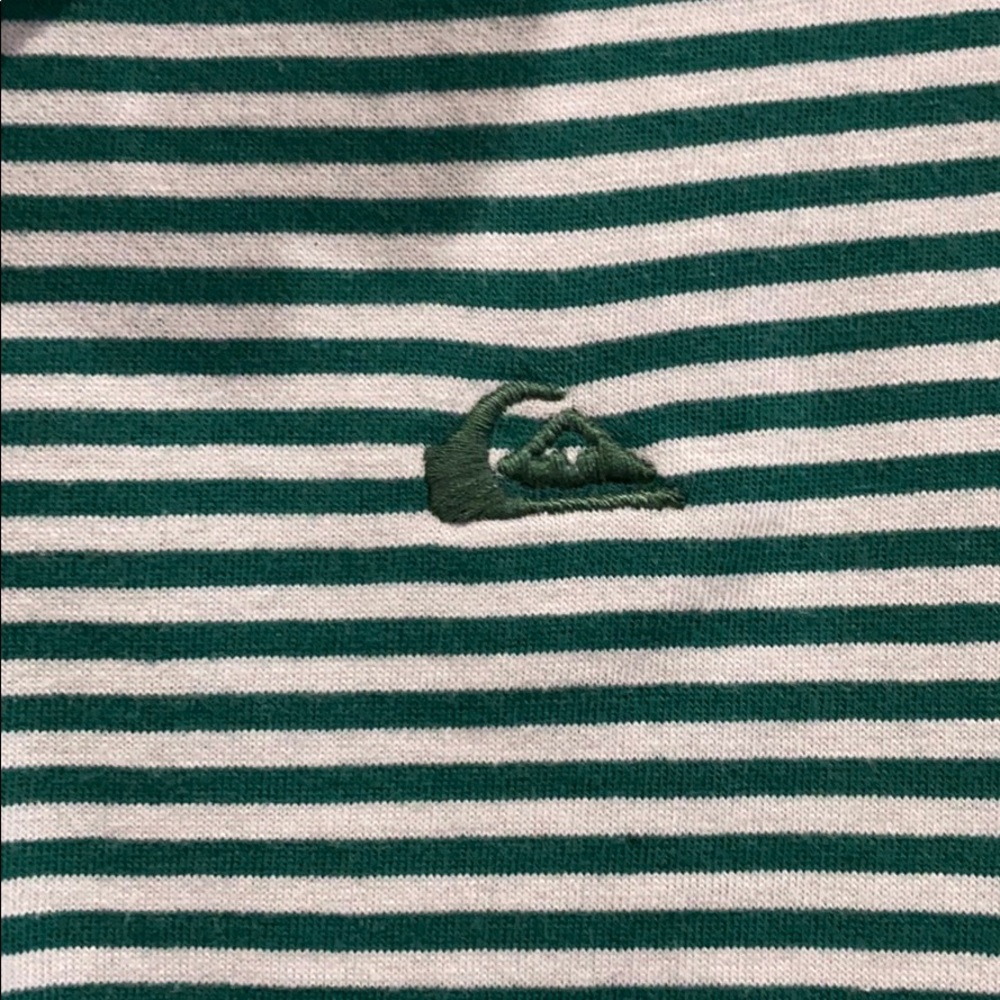 Quiksilver Striped Polo Shirt size M EUC Medium Y2K - Picture 4 of 7